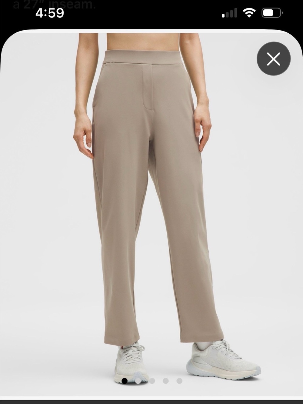 lululemon athletica Wide-Leg Pants in Taupe